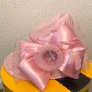 Pink Ribbon Church Hat.